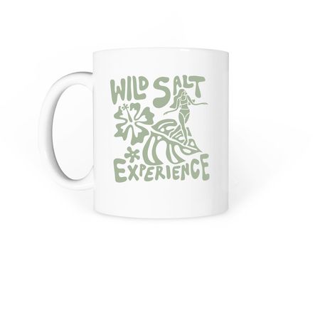 Wild Salt Experience Mugs, a White Coffee Mug (back-view)