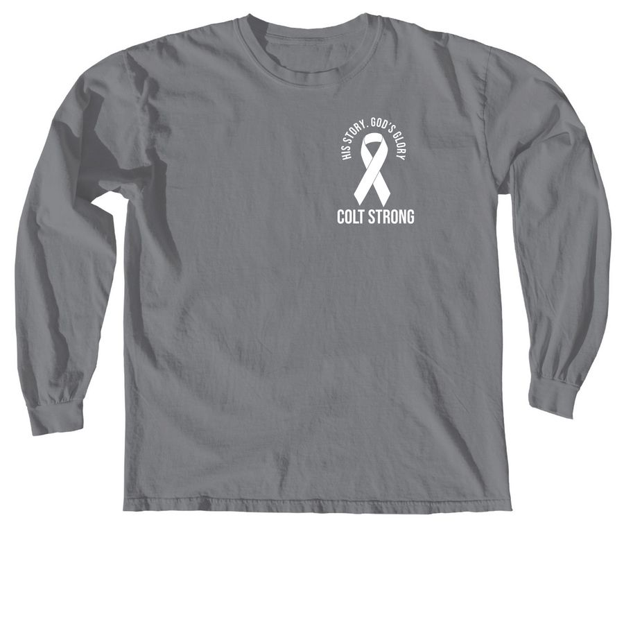 Colt Strong ???, a Granite Comfort Colors Long Sleeve Tee
