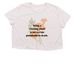 Being a Bitch is not a crime flow, a Heather Dust Women?s Flowy Cropped Tee