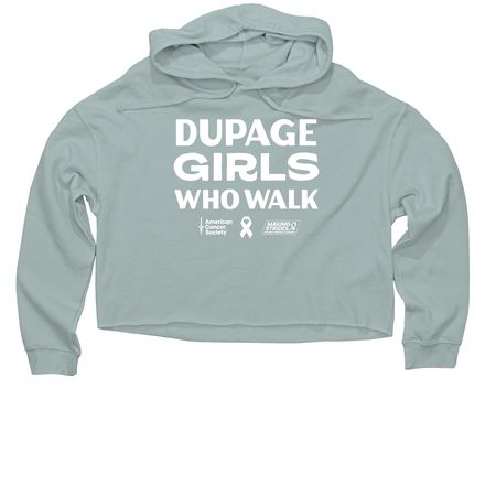 DuPage Girls Who Walk - THE OG, a Sage Women?s Lightweight Cropped Hoodie