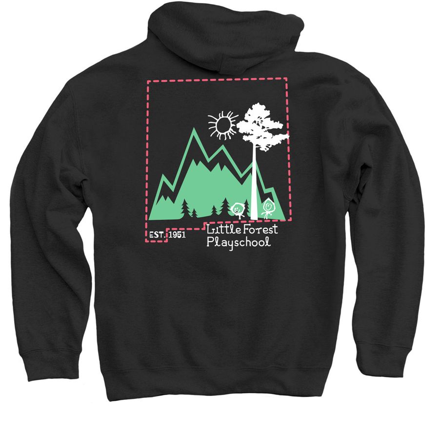 5 Star!, a Black Pullover Hoodie (back-view)