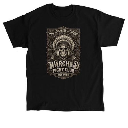 WarChild Fight Club, a Black Classic Unisex Tee