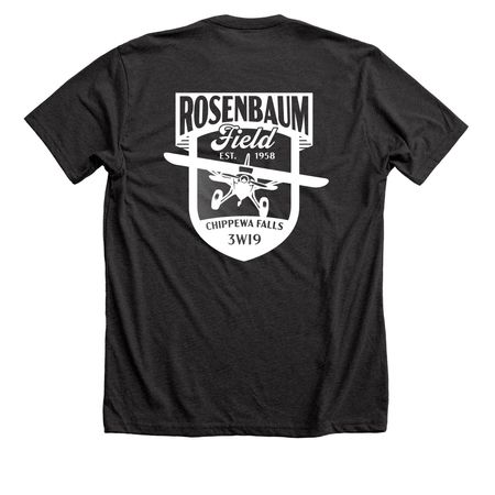 T-Shirts White Logos, a Dark Grey Heather Premium Unisex Tee (back-view)