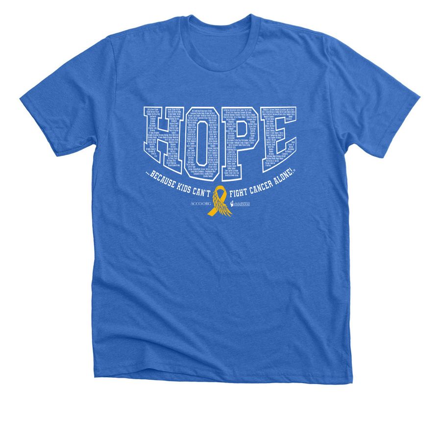 2026 CCAM In Memory BI-DE Names, a Heather True Royal Premium Unisex Tee