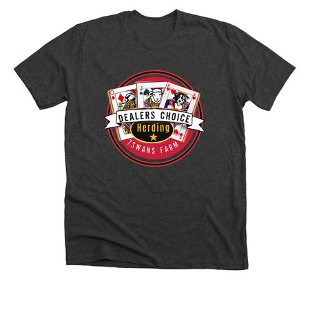 Dealers Choice Herding, a Dark Grey Heather Premium Unisex Tee
