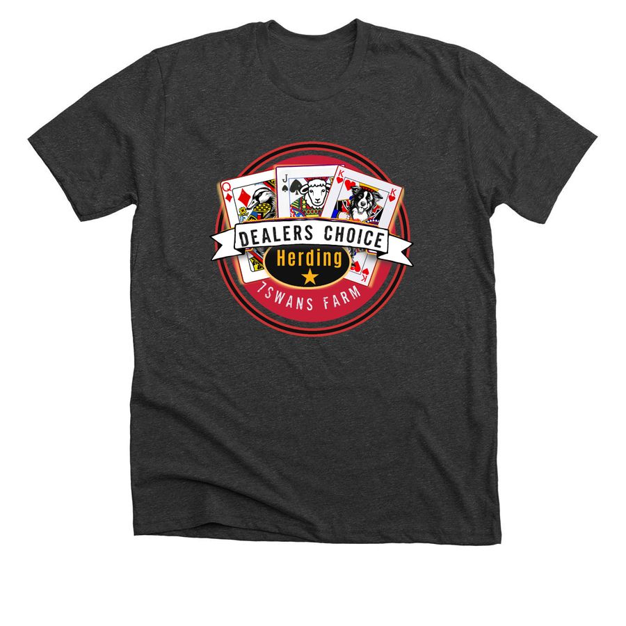 Dealers Choice Herding, a Dark Grey Heather Premium Unisex Tee
