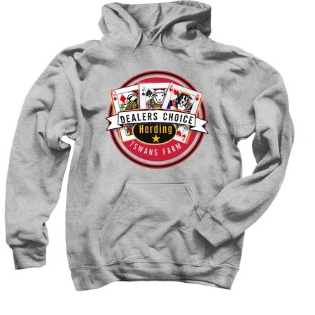 Dealers Choice Herding, a Sport Grey Pullover Hoodie