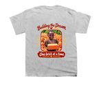 Help Us Build the Dream School, a Sport Grey Youth Unisex Tee (back-view)