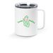 Camp Pickles, a White Stainless Steel Travel Mug