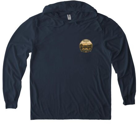 Camino Adventure (left chest)&nbsp;, a Rebel Blue Allmade Eco Triblend Hoodie Tee