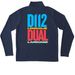 D112 Lenguaje Dual Language Performance&nbsp;, a True Navy Unisex Performance Quarter Zip Pullover (back-view)