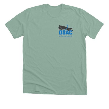 The Monster Cup, a Heather Dusty Blue Premium Unisex Tee