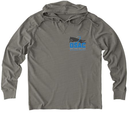 The Monster Cup, a Driftwood Grey Allmade Organic Cotton Mineral Dye Hoodie Tee