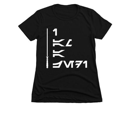 ROTJ Quote, a Black Women's Slim Fit Tee