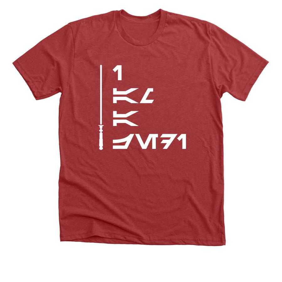 ROTJ Quote, a Heather Canvas Red Premium Unisex Tee