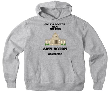 Only a Doctor, a Athletic Heather Premium Heavyweight Pullover Hoodie