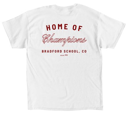 Home of Champions Logo, a White Classic Unisex Tee