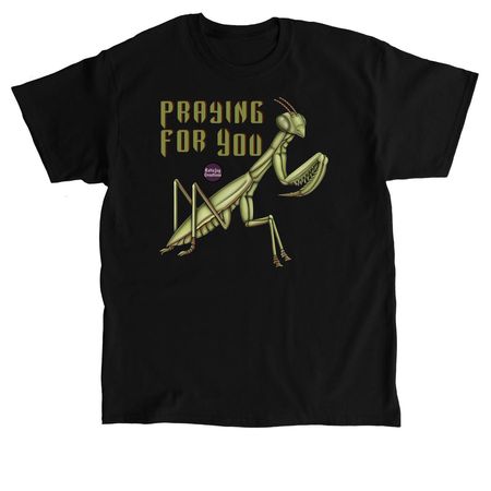 Praying Mantis, a Black Classic Unisex Tee