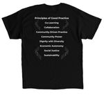 Principles of Good Practice T-Shirt, a Black Classic Unisex Tee (back-view)
