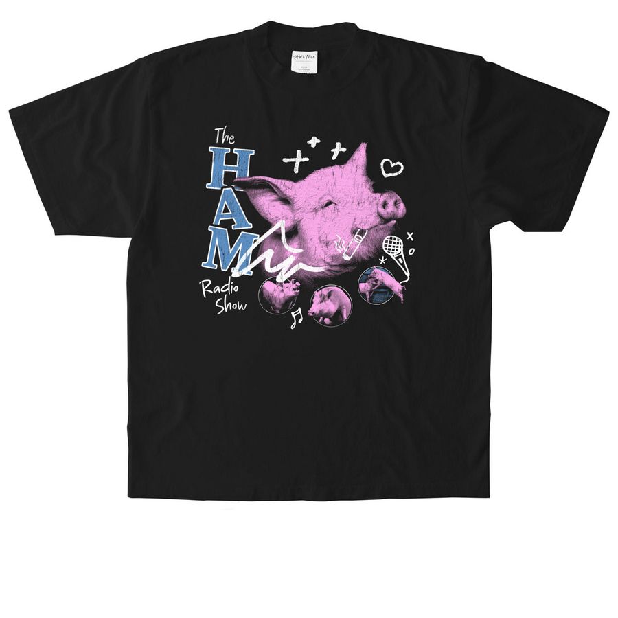 The Ham Radio Show, a Black Heavyweight Garment Dye Tee