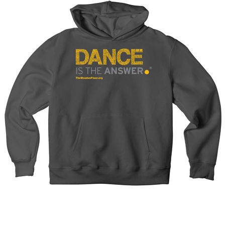 Dance is the Answer by The Wooden Floor, a Asphalt Premium Heavyweight Pullover Hoodie