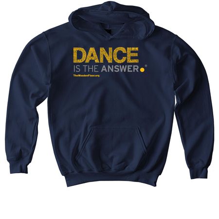 Dance is the Answer by The Wooden Floor, a Navy Softstyle Youth Pullover Hoodie