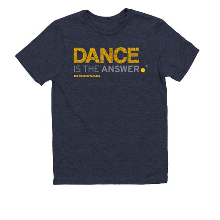Dance is the Answer by The Wooden Floor, a Rebel Blue Allmade Youth Eco Triblend Tee