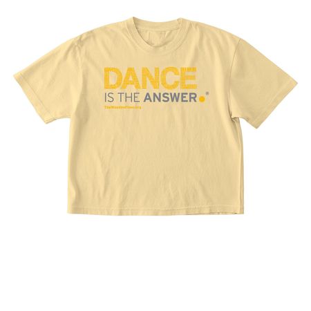 Dance is the Answer by The Wooden Floor, a Butter Comfort Colors Boxy Tee