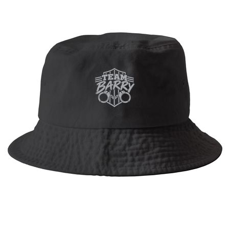 DOC Team Barry, a Black Printed Bucket Hat