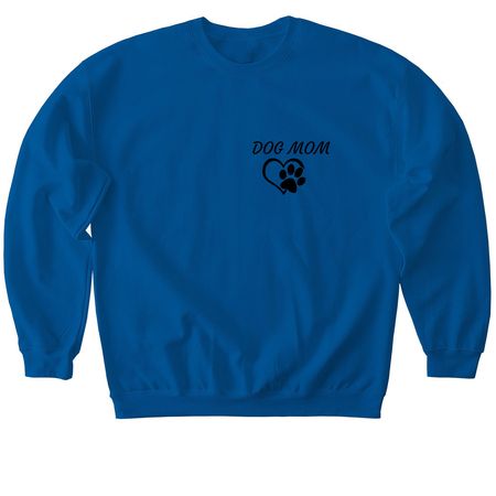 THE BEST DOG MOM!, a Royal Softstyle Crewneck Sweatshirt