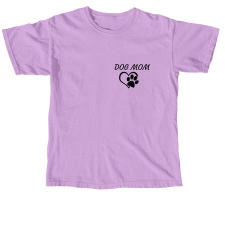 THE BEST DOG MOM!, a Neon Violet Comfort Colors Unisex Tee