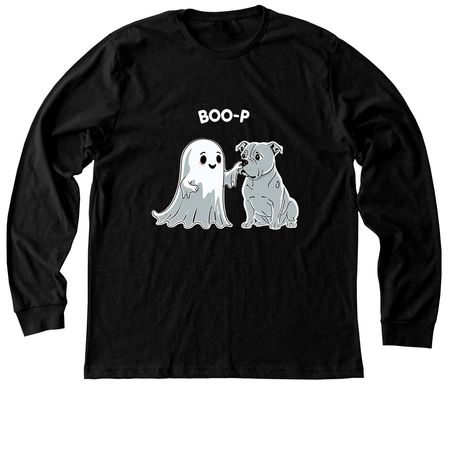 Boo-p, a Black Heather Premium Long Sleeve Tee