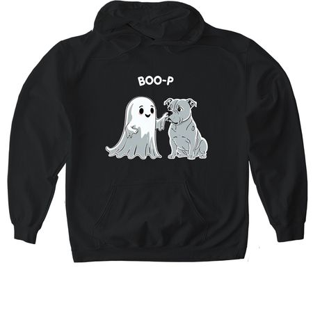 Boo-p, a Black Gildan Softstyle Pullover Hoodie