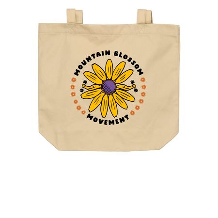 Mountain Blossom Tote&nbsp;?, a Oyster Organic Cotton Tote Bag