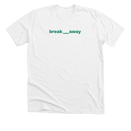 Green Logo Tees, a Solid White Blend Premium Unisex Tee