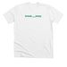 Green Logo Tees, a Solid White Blend Premium Unisex Tee