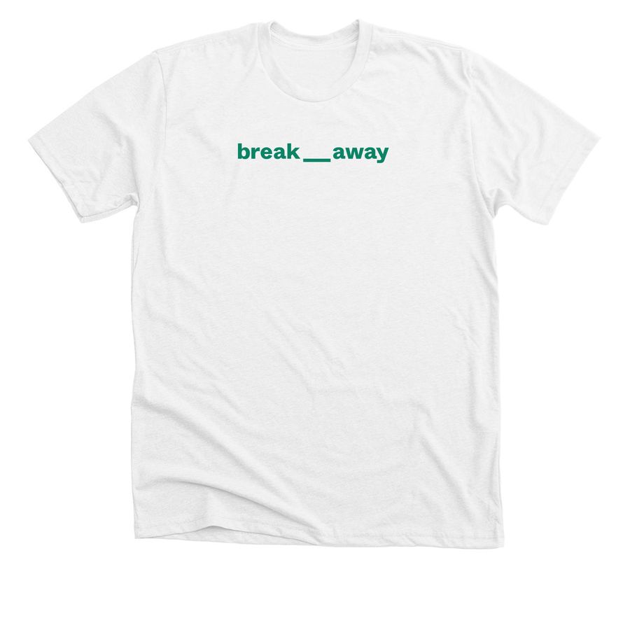 Green Logo Tees, a Solid White Blend Premium Unisex Tee