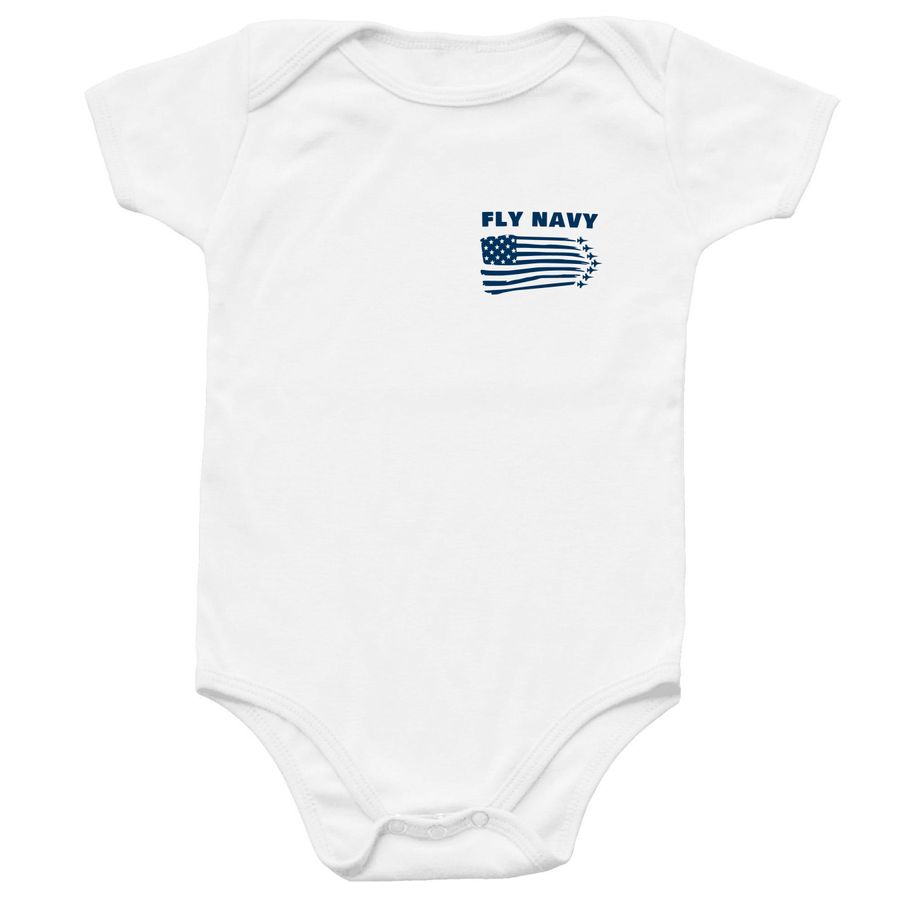F/A-18&nbsp;Fly Navy Baby, a White Infant Onesie