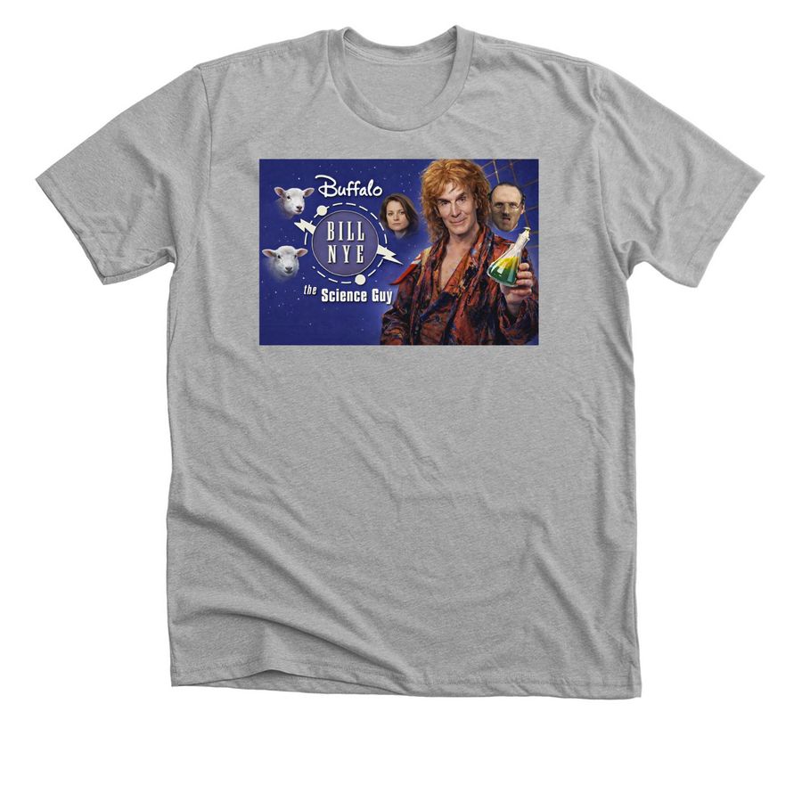 Buffalo Bill Nye the Science Guy, a Athletic Heather Premium Unisex Tee