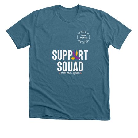 Support Squad Tee, a Heather Deep Teal Premium Unisex Tee
