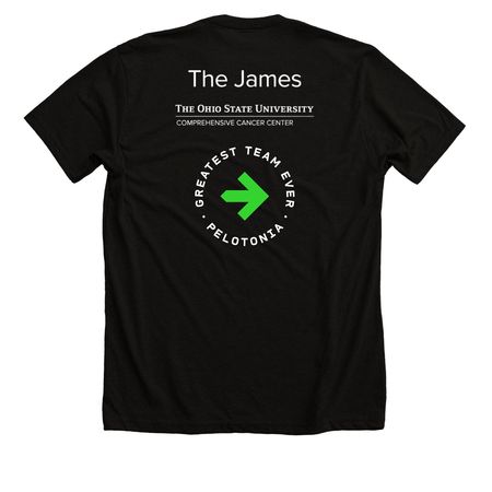 James Pelotonia Gravel&nbsp;, a Solid Black Blend Premium Unisex Tee (back-view)