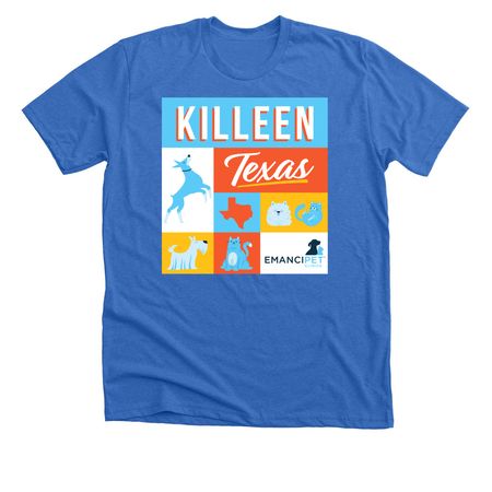 Killeen Shirt, a Heather True Royal Premium Unisex Tee
