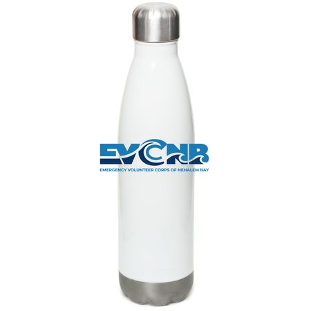 EVCNB Water Bottle, a White Stainless Steel Water Bottle