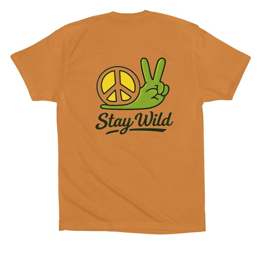 Snail Peace, a Toast Premium Cotton Tee (back-view)