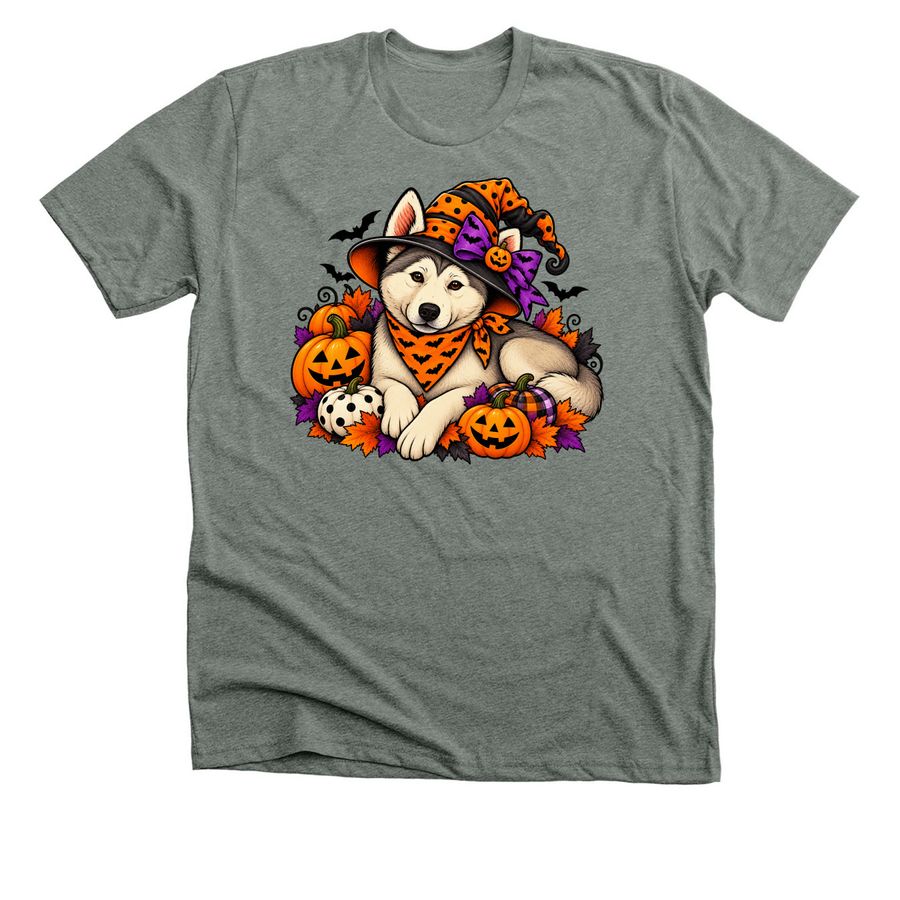 Da Quinnie Halloween, a Deep Heather Premium Unisex Tee