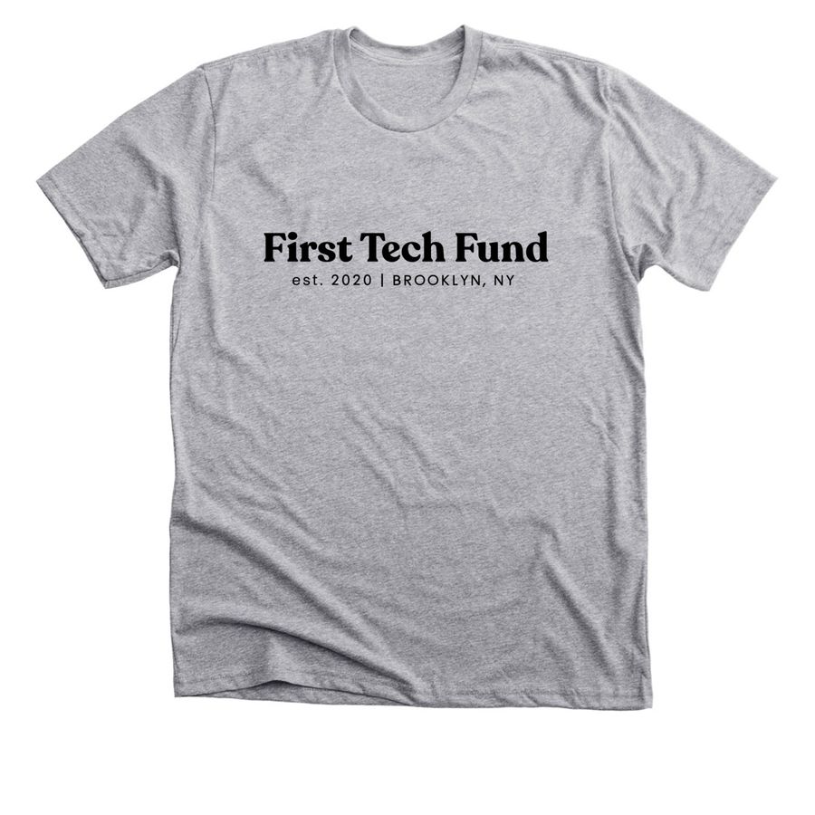 bonfire.com | First Tech Fund shirt (Available in gray or white)