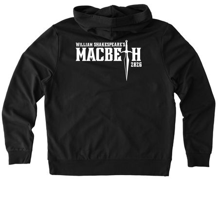 Macbeth Merch, a Deep Black Allmade Organic French Terry Zip Up Hoodie