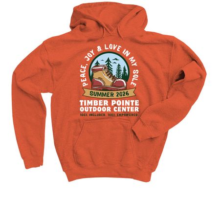 Summer 2026 Shirt- Youth White Font, a Orange Youth Pullover Hoodie