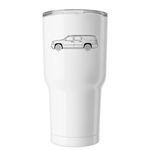 American Made, a White Insulated Tumbler (back-view)