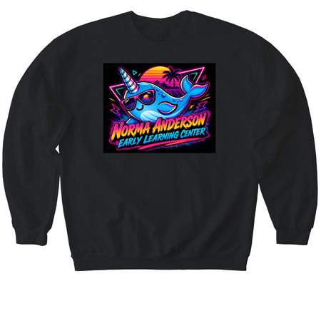 80's Norma Anderson, a Black Softstyle Crewneck Sweatshirt